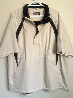 Founders Club Short Sleeve 1/4 Zip Wind Breaker Pullover Jacket Golf Jacket